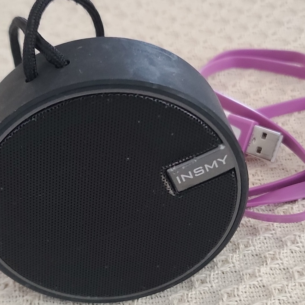 Portable Bluetooth Speaker in Black and Purple